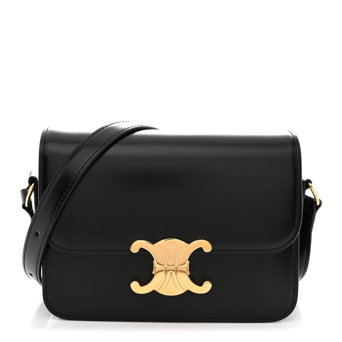 Shiny Calfskin Teen Triomphe Black