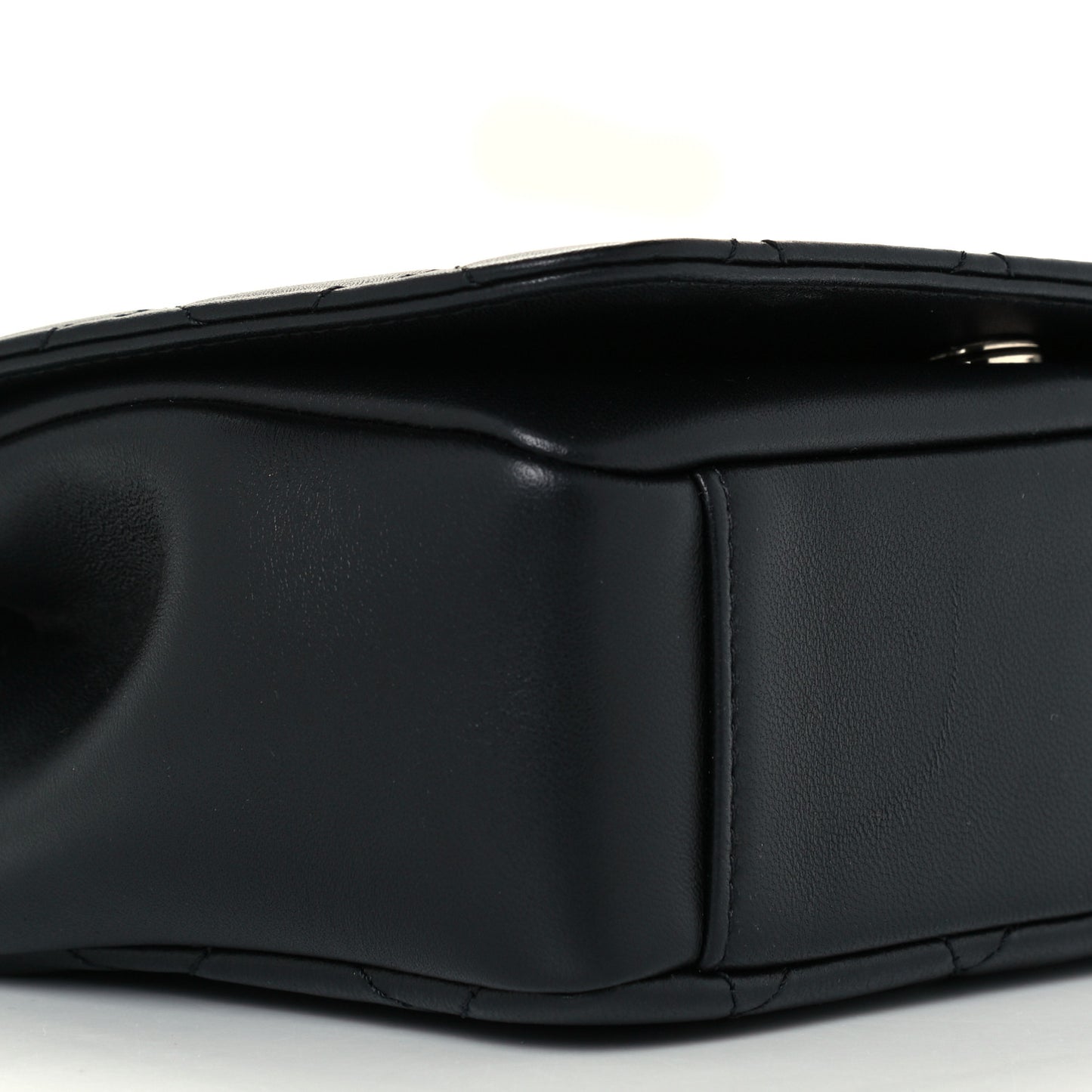 Lambskin Quilted Studded CC Flap Black