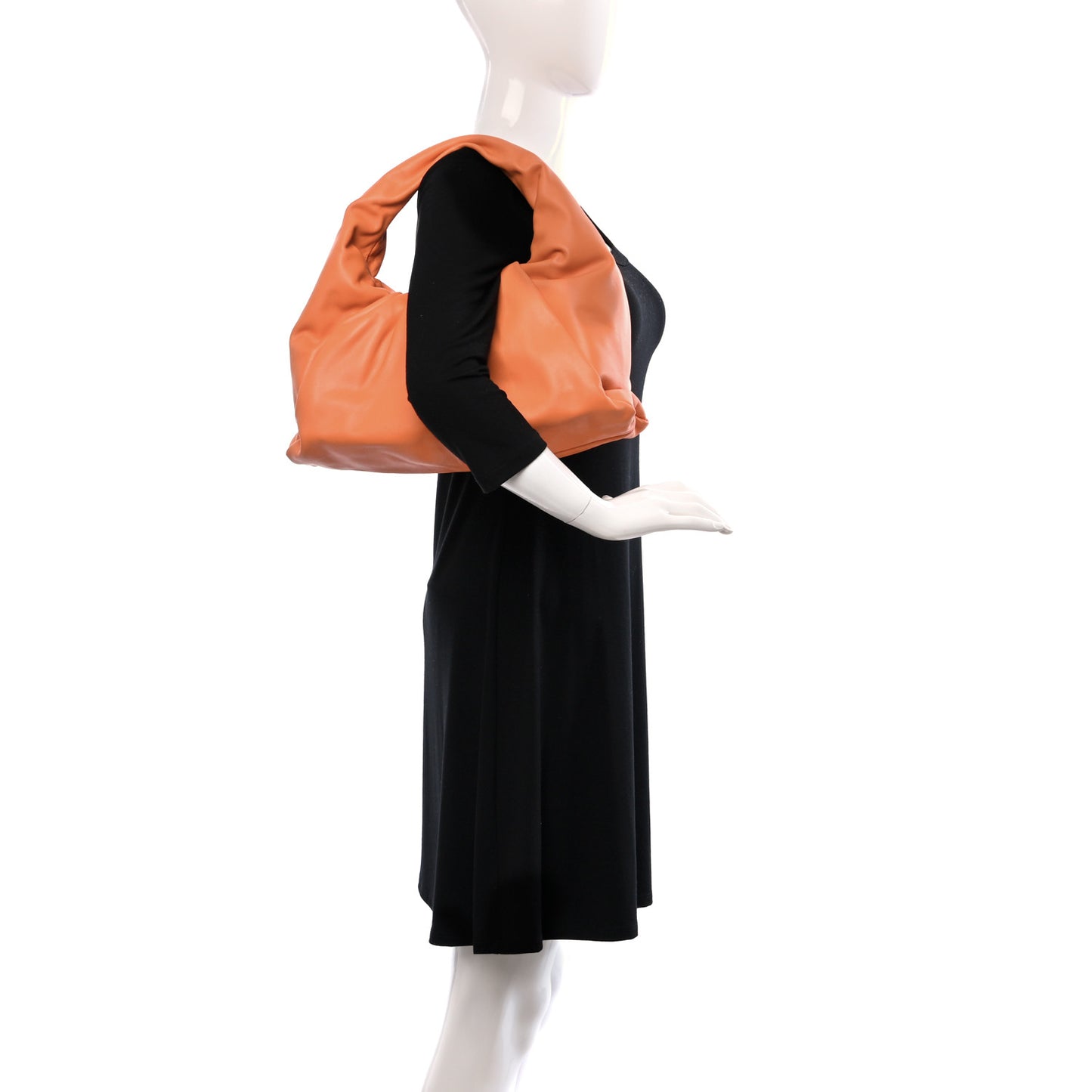 Smooth Butter Calfskin Small The Shoulder Pouch Light Orange