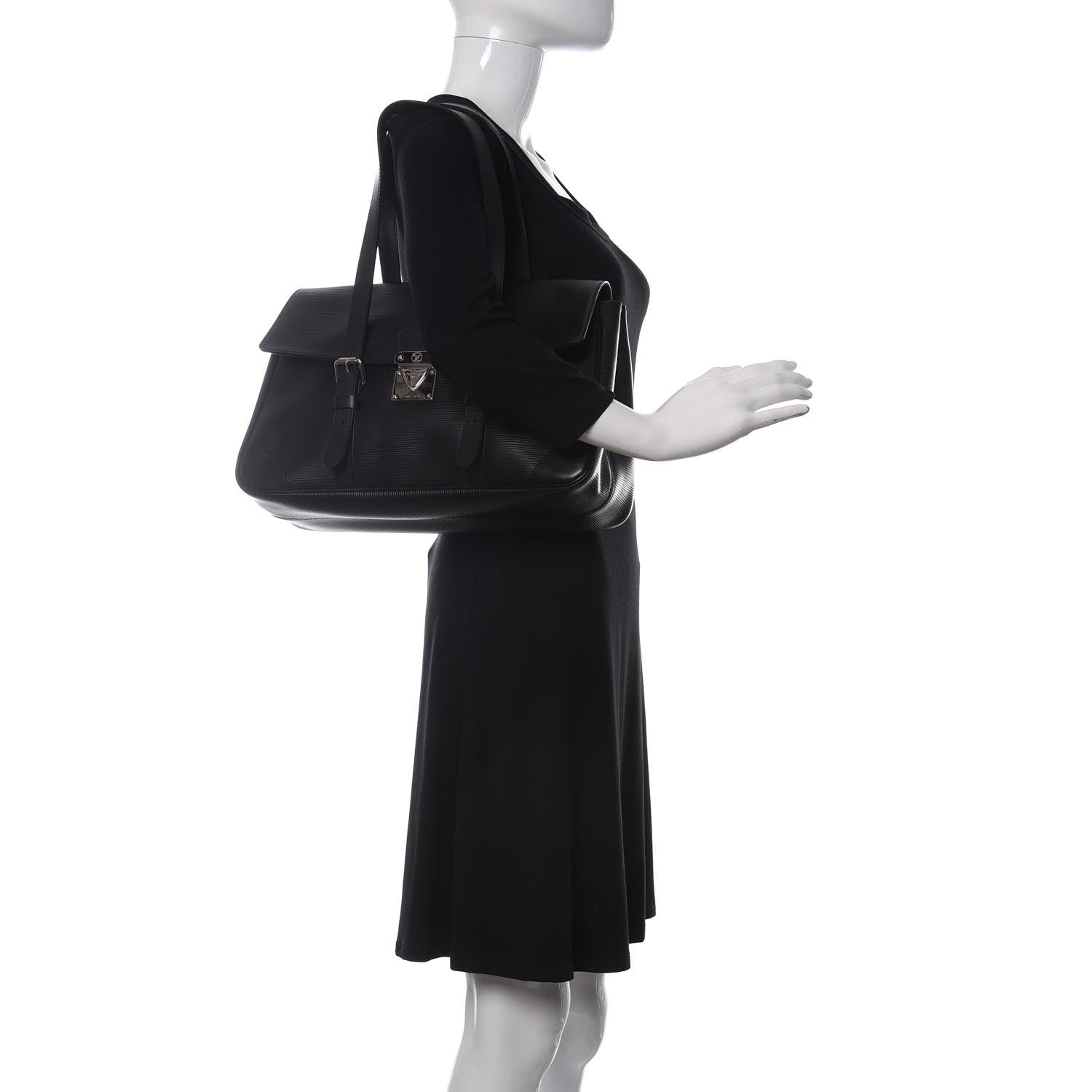 Louis Vuitton Epi Segur MM Black 2 of 8