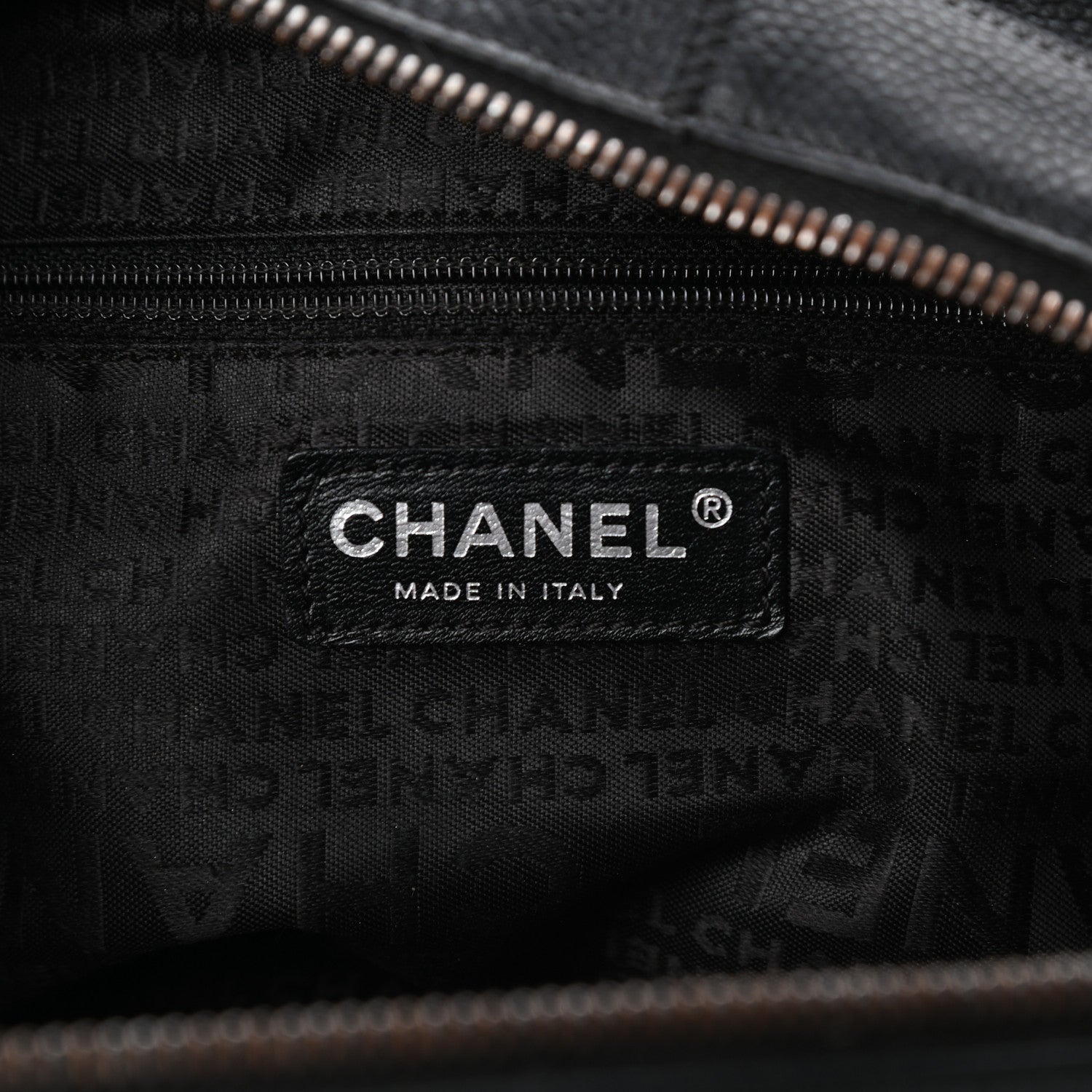 Chanel Caviar Square Stitched Bowler Black 6 of 9
