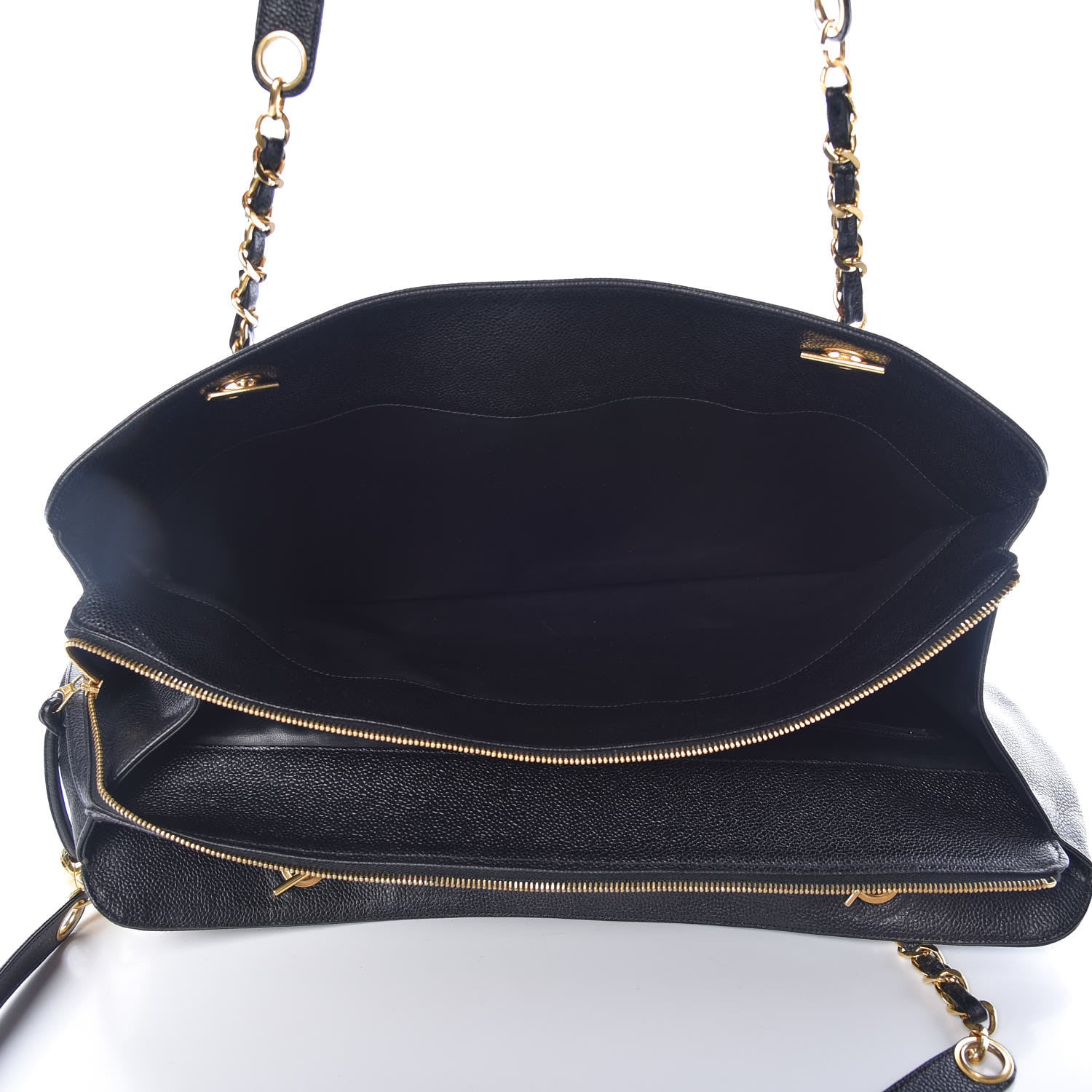 Chanel Caviar XL Weekender Bag Black 7 of 15