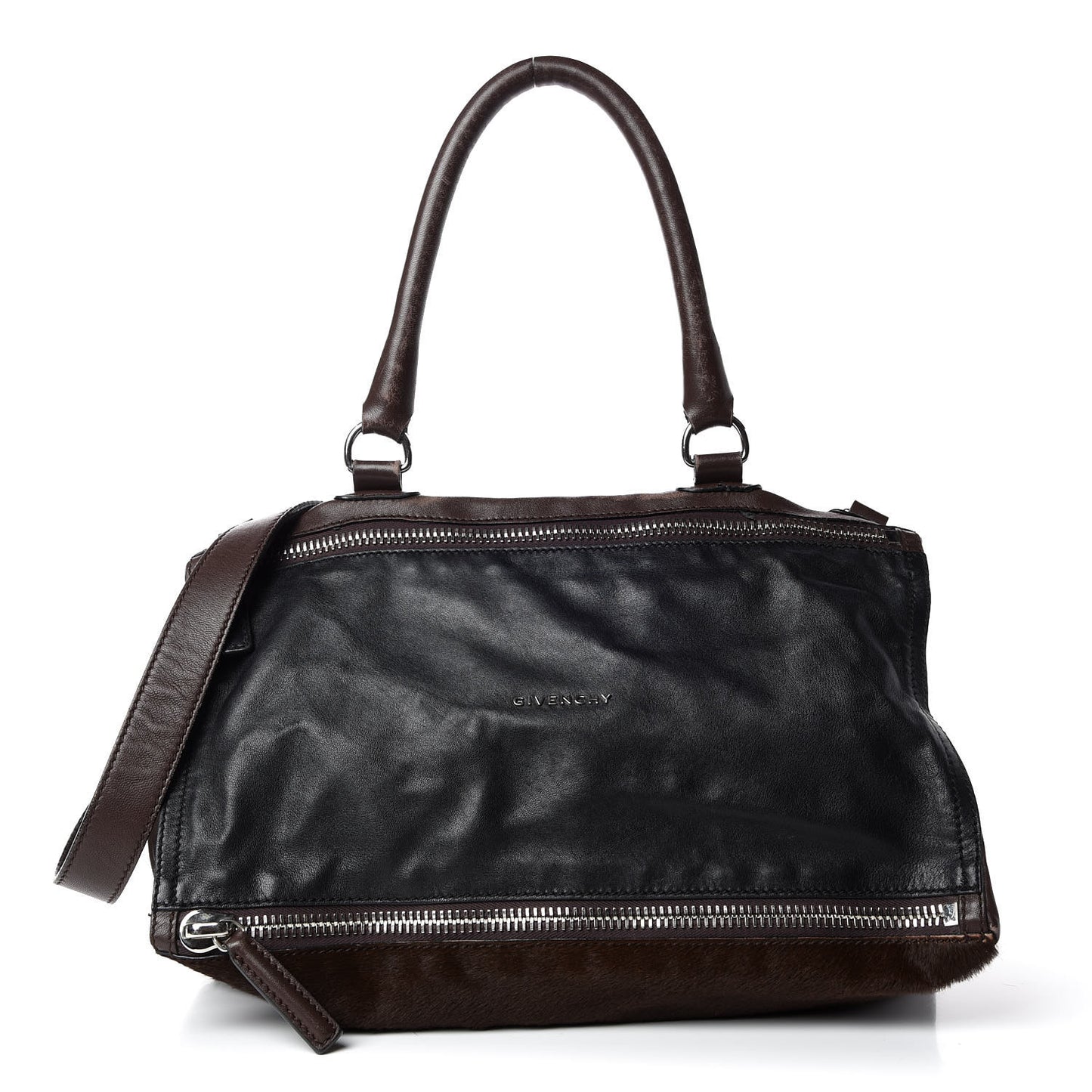 Calf Hair Lambskin Medium Pandora Black
