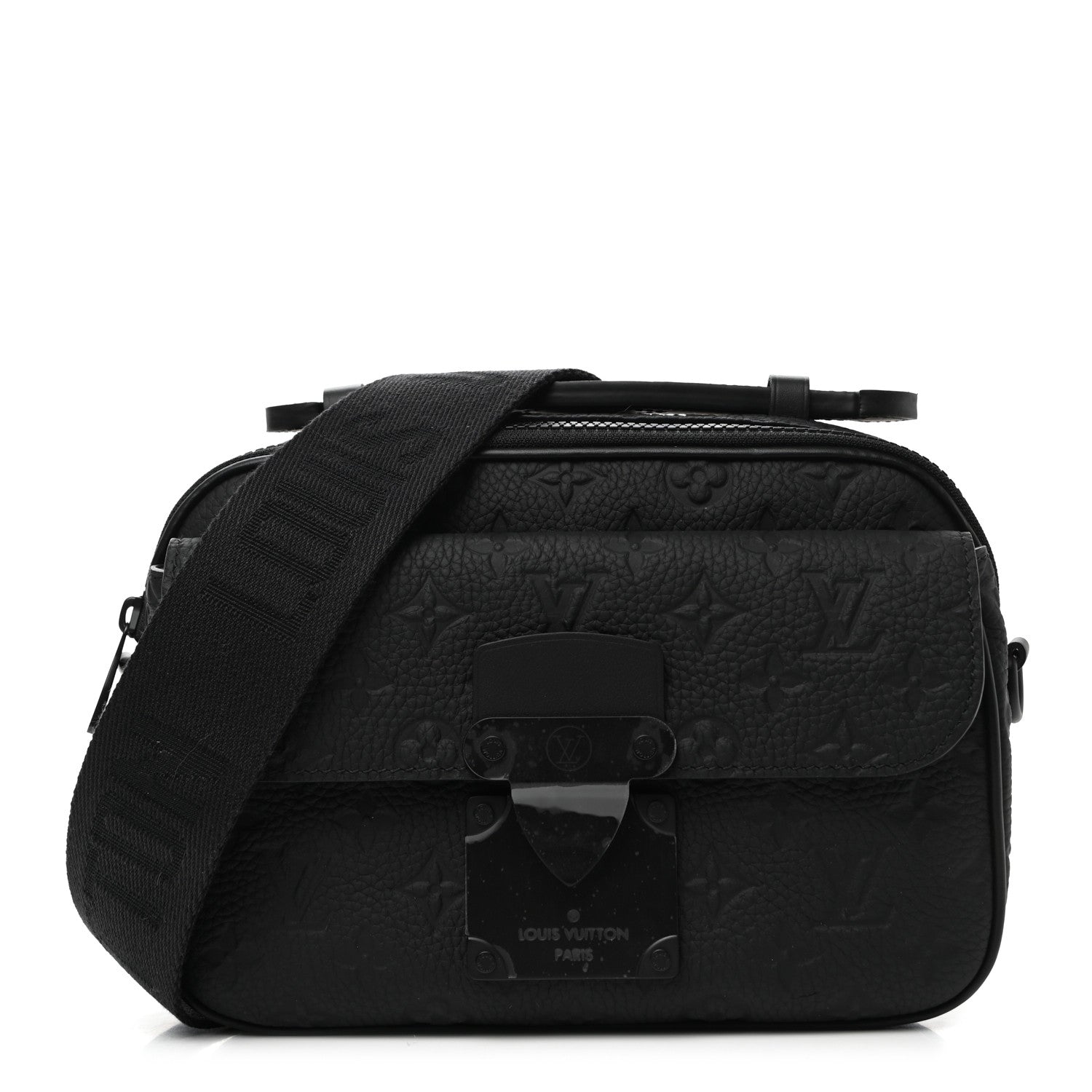 Louis Vuitton Taurillon Monogram S Lock Messenger Black 1 of 7