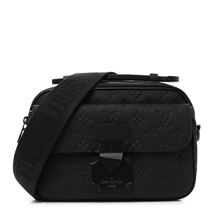 Louis Vuitton Taurillon Monogram S Lock Messenger Black 1 of 7