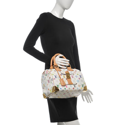 Louis Vuitton Monogram Multicolor Speedy 30 White 2 of 7