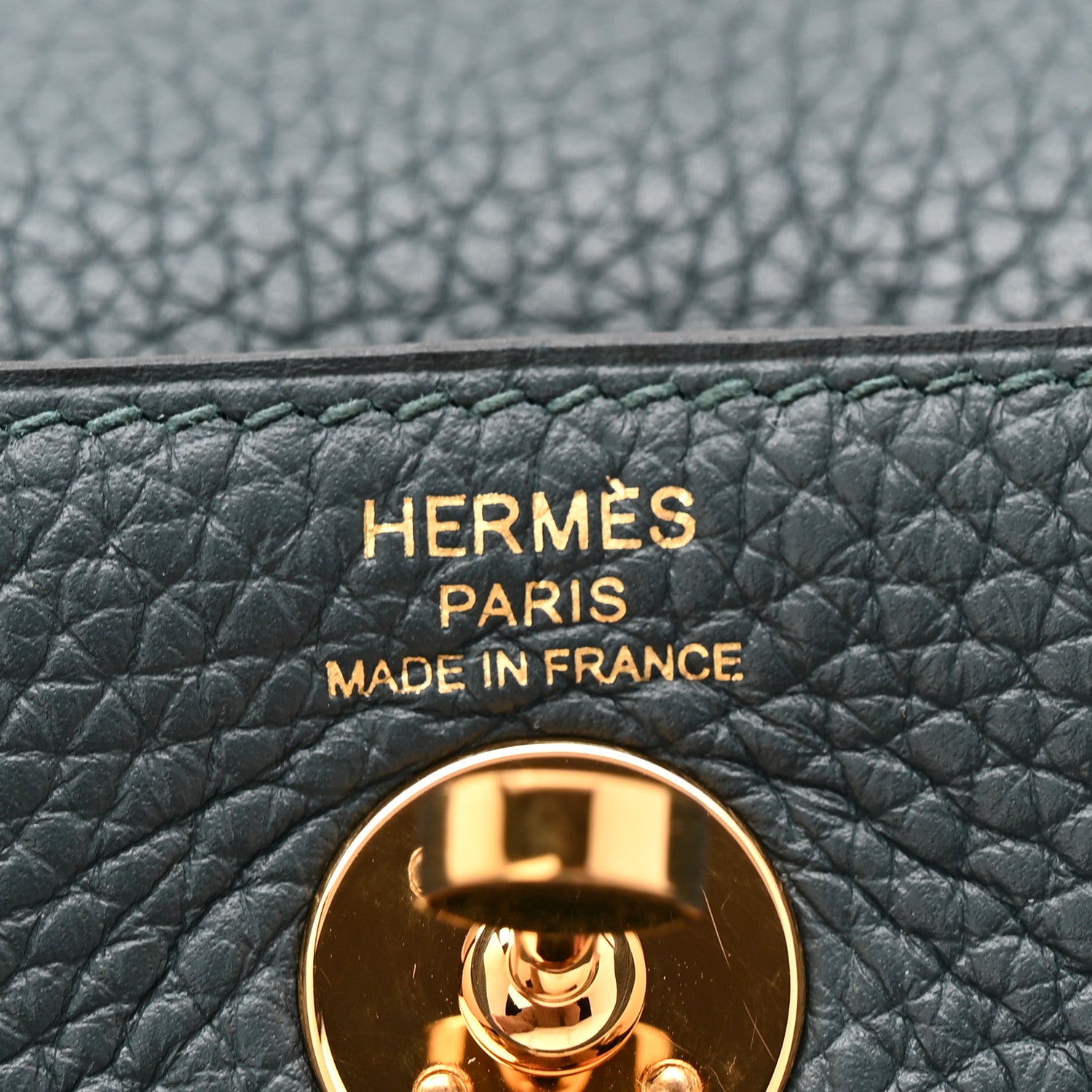 Hermes Taurillon Clemence Mini Lindy 20 Vert Cypress 6 of 11