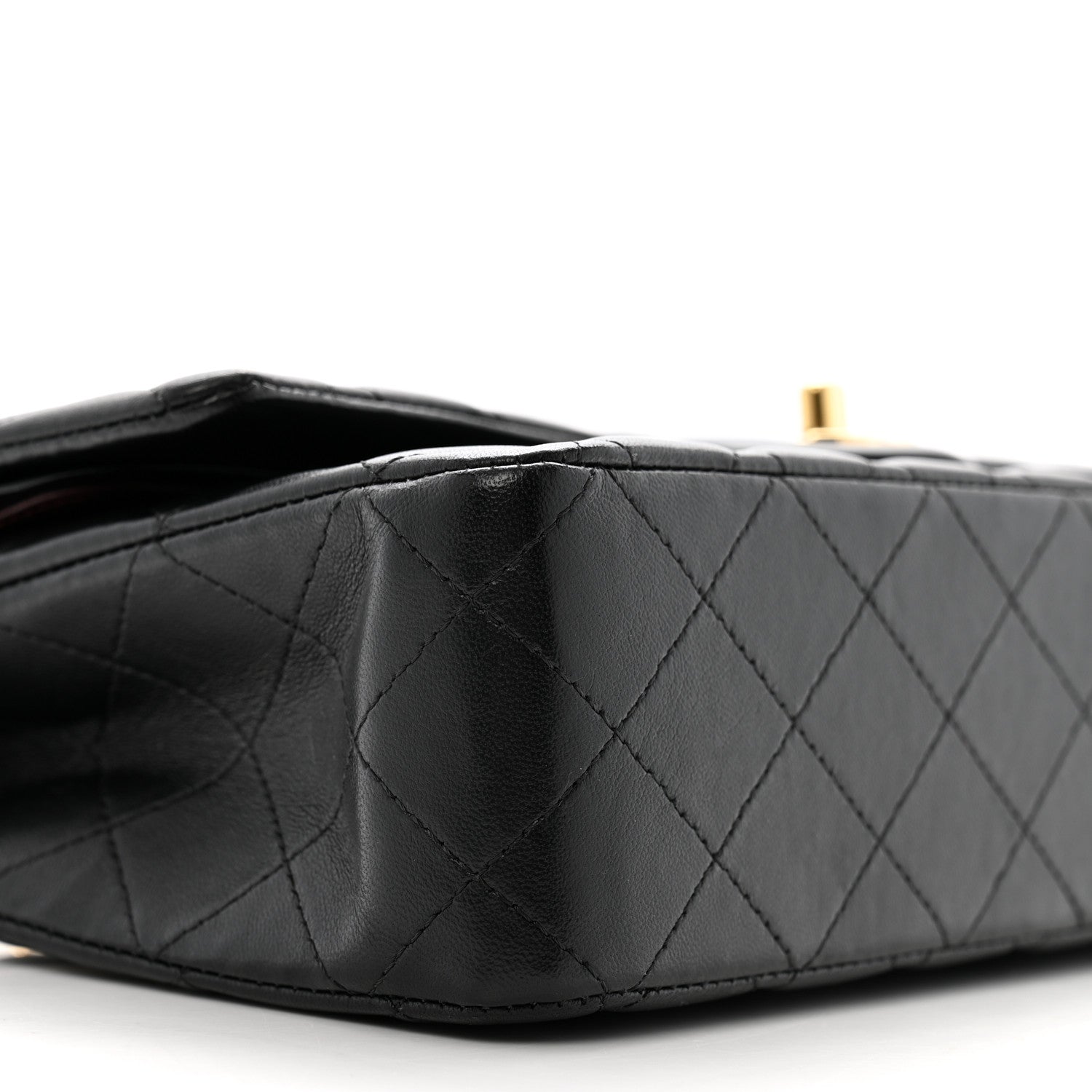 Chanel Lambskin Quilted Medium Double Flap Black 9 of 11