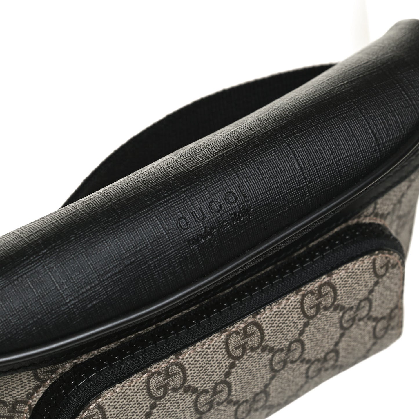GG Supreme Monogram Belt Bag Black