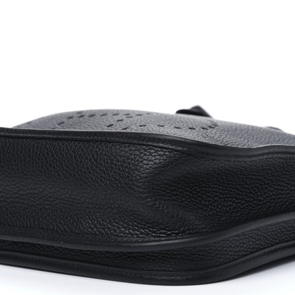 Hermes Taurillon Clemence Evelyne III PM Black 11 of 12