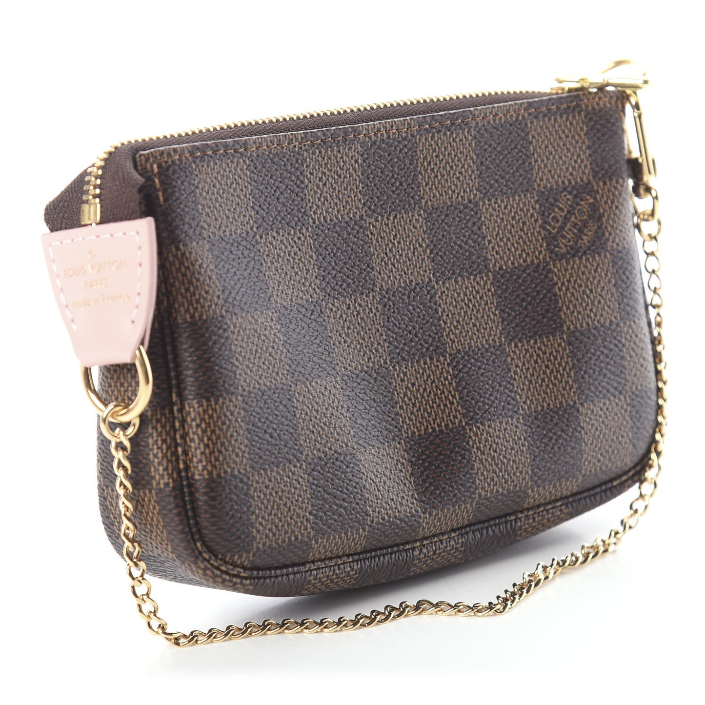 Damier Ebene 2020 Christmas Animation Big Wheel Mini Pochette Accessories Rose Ballerine