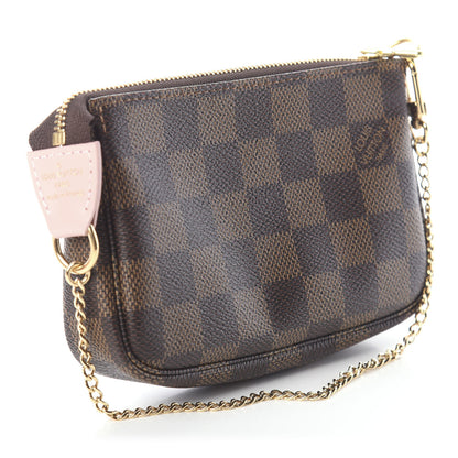 Louis Vuitton Damier Ebene 2020 Christmas Animation Big Wheel Mini Pochette Accessories Rose Ballerine 2 of 6