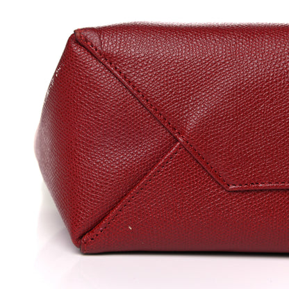 Celine Grained Calfskin Small Vertical Bi-Cabas Cream Red 18 of 28