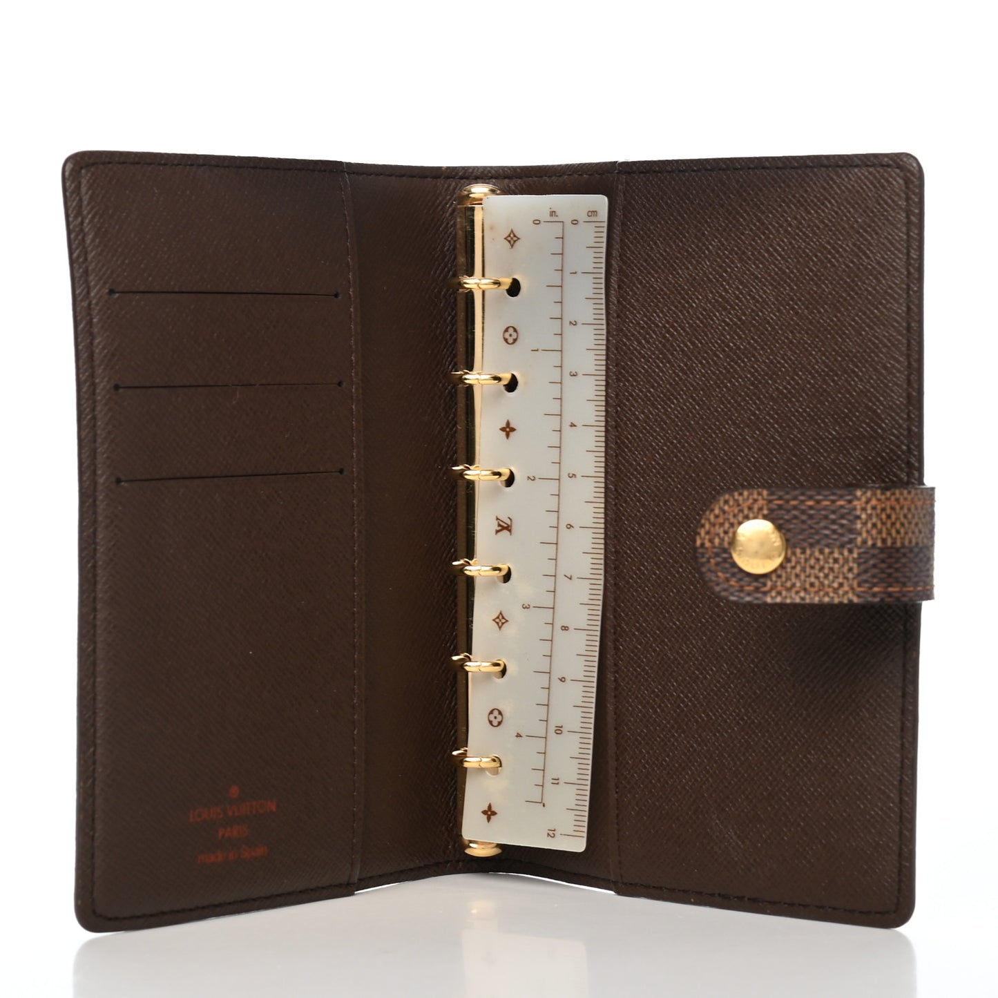 Damier Ebene Small Ring Agenda Cover