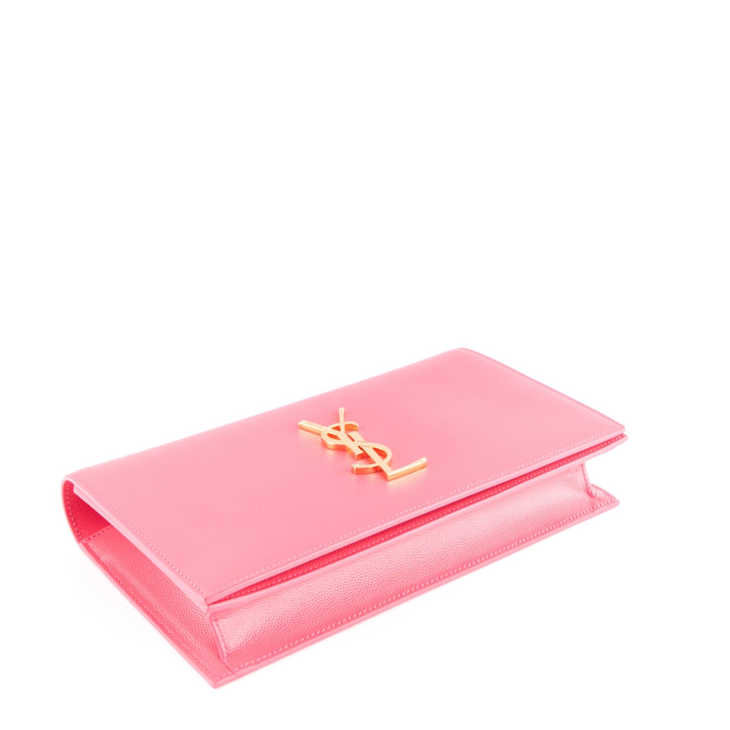 Grain De Poudre Classic Monogram Kate Clutch Rose Clair