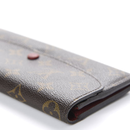 Louis Vuitton Monogram Emilie Wallet Red 8 of 12