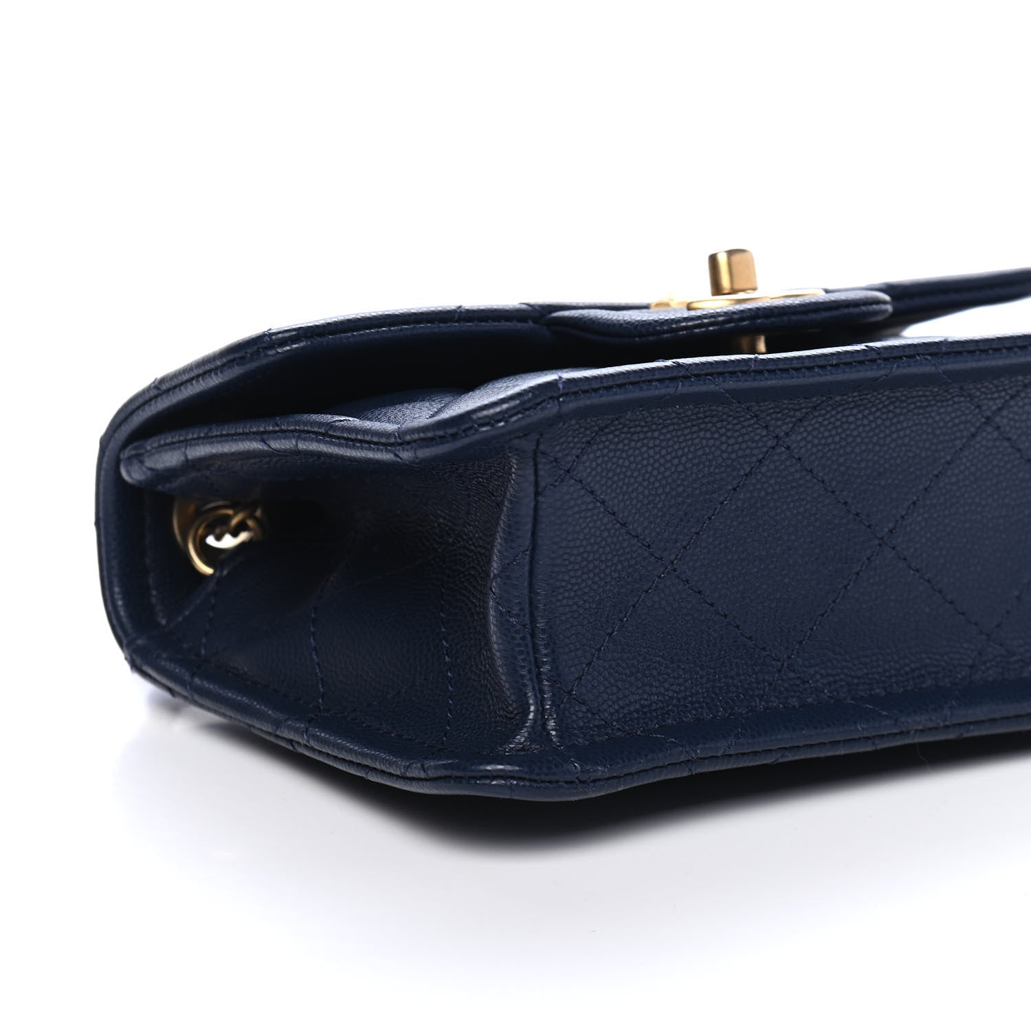 Chanel Caviar Quilted Mini Sweet Classic Flap Navy Blue 7 of 8