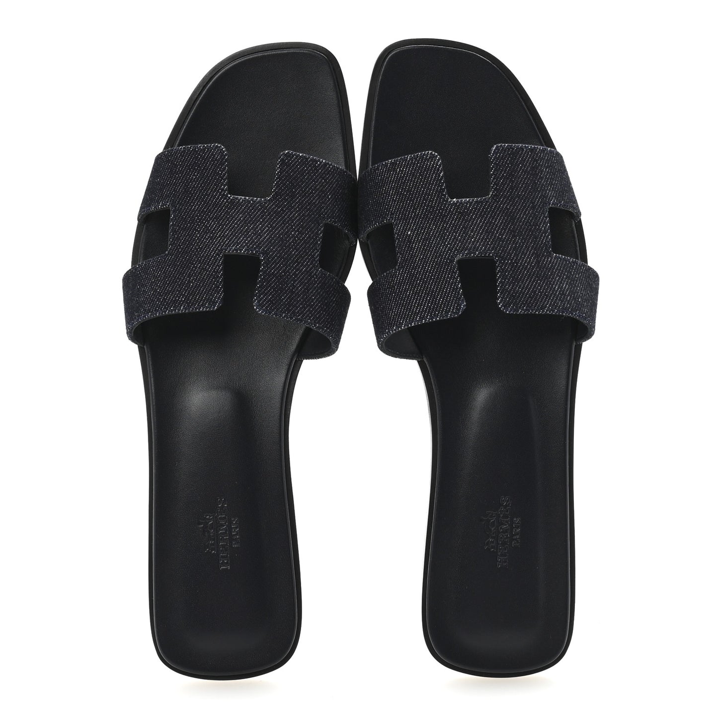 Denim Canvas Oran Sandals 41 Bleu Brut
