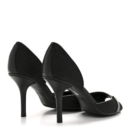 Christian Dior Canvas Monogram Sandals 37.5 Black 5 of 11