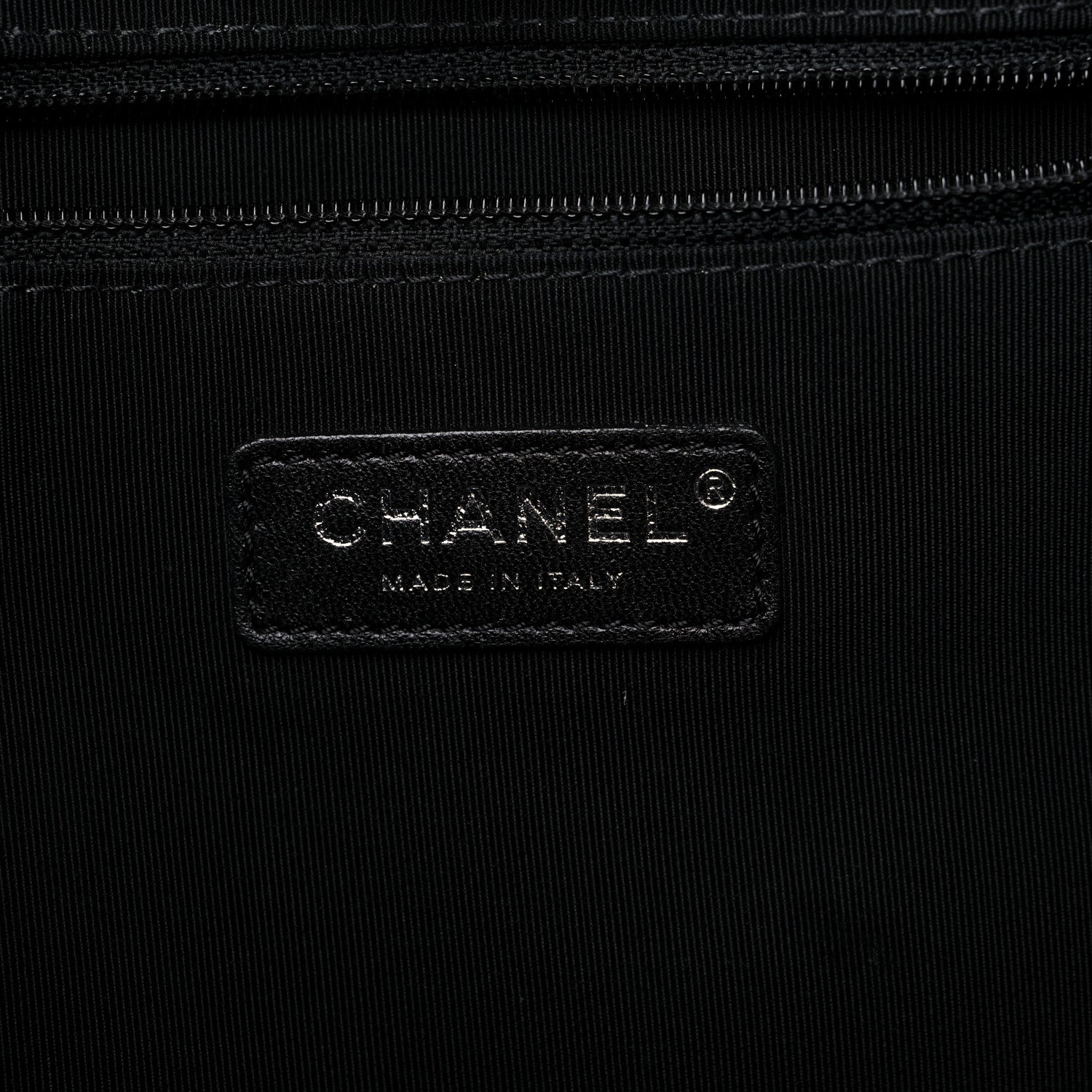 Chanel Wool Felt Calfskin Large Deauville Tote White Black 6 of 12