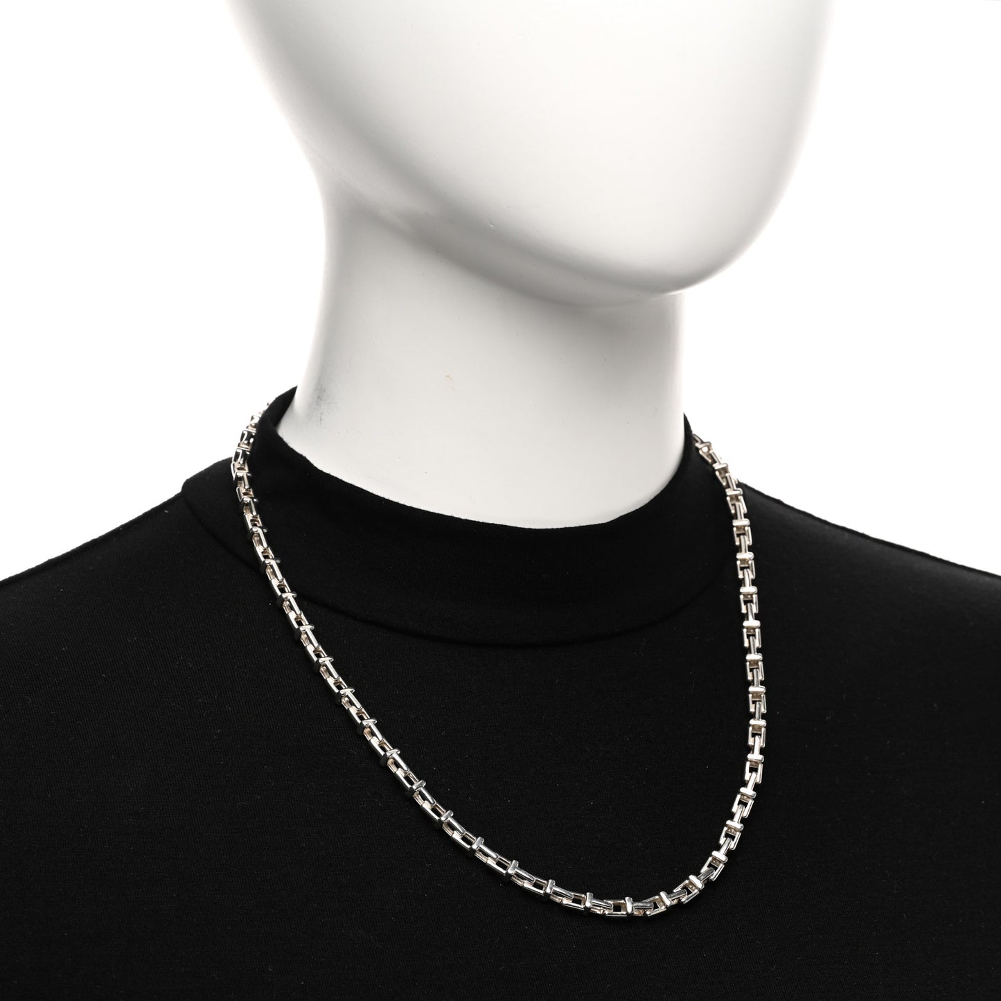 Sterling Silver T Narrow Chain Necklace