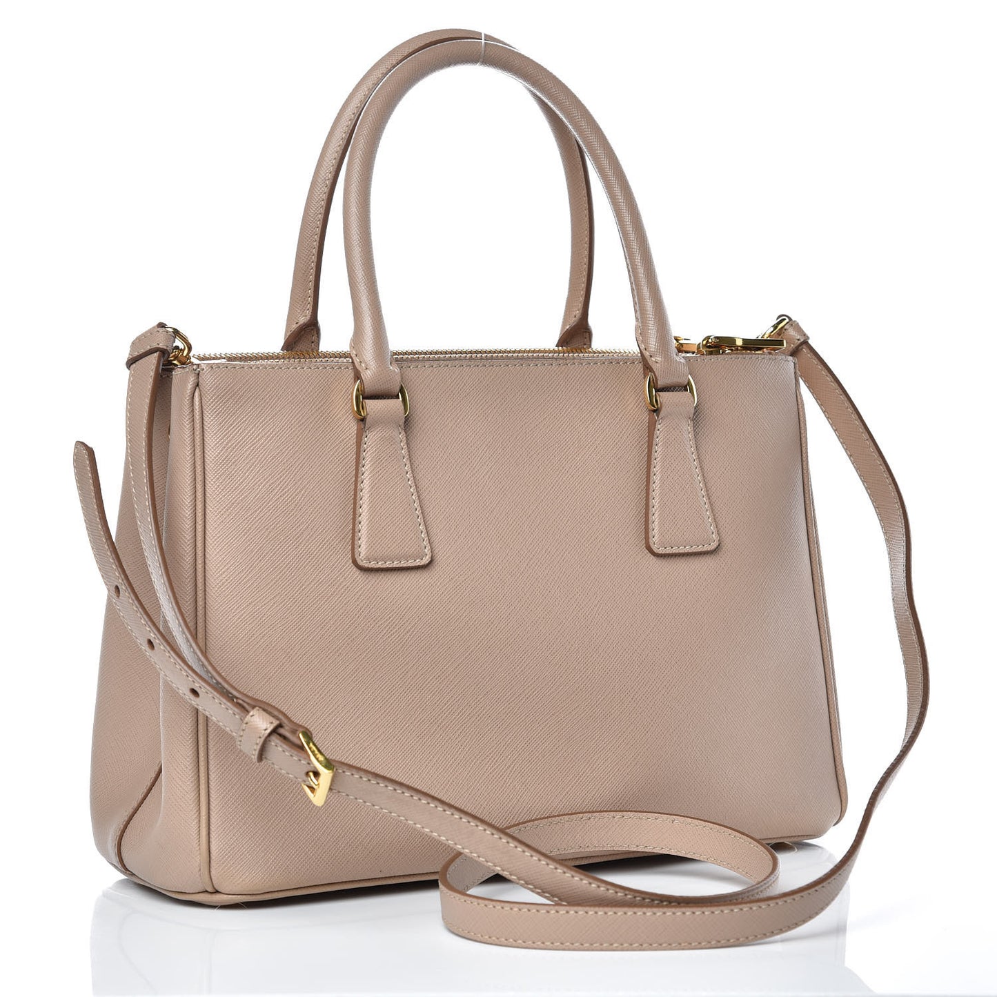 Saffiano Small Galleria Double Zip Tote Cammeo