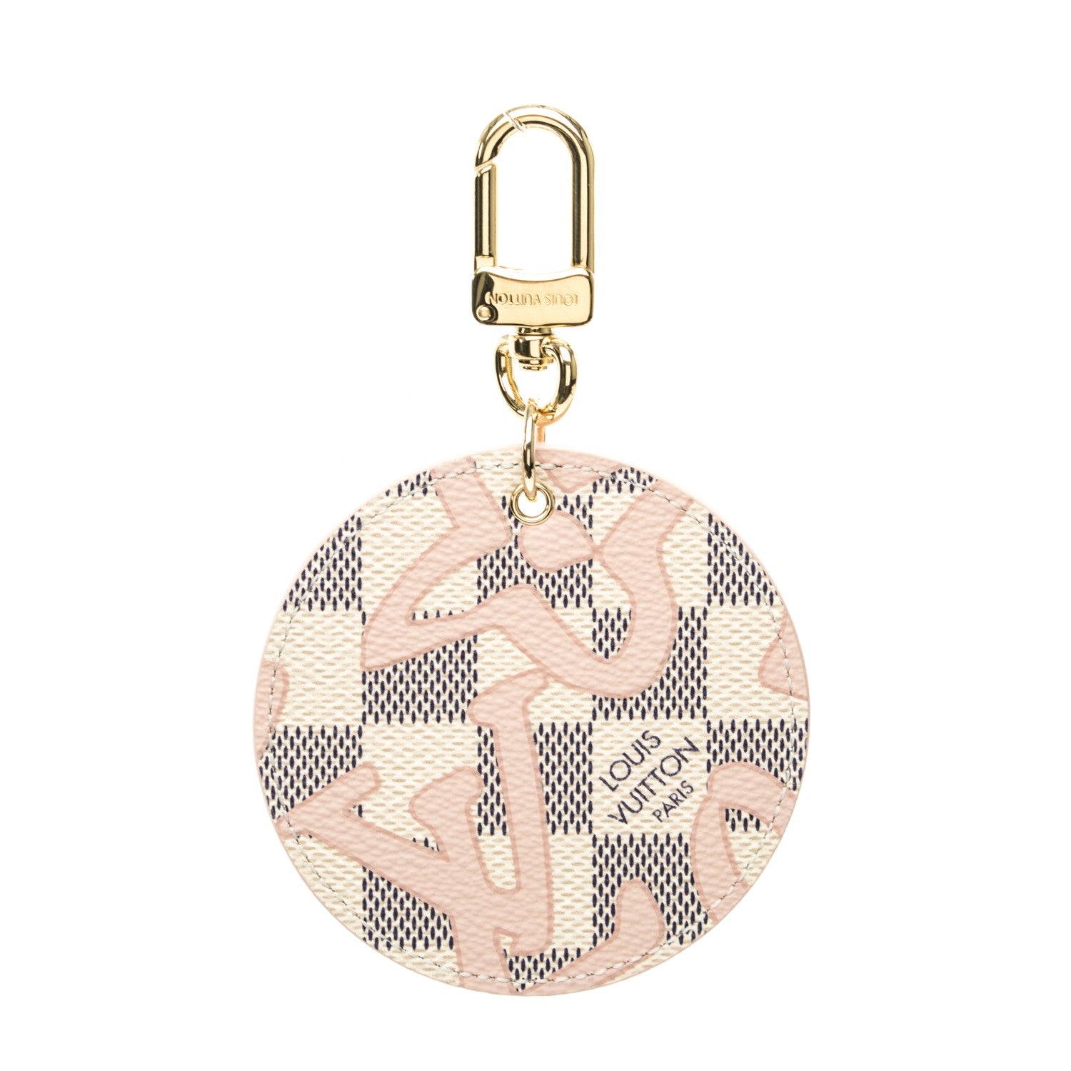 Louis Vuitton Damier Azur Tahitienne Bag Charm Key Ring 1 of 5