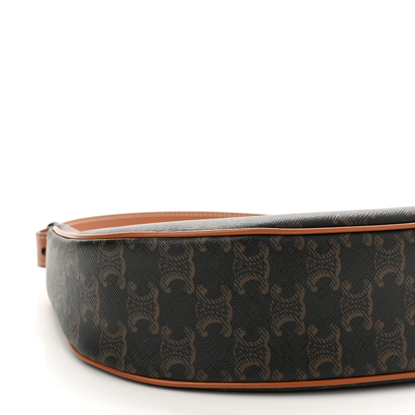 Triomphe Canvas Calfskin Ava Shoulder Bag Tan