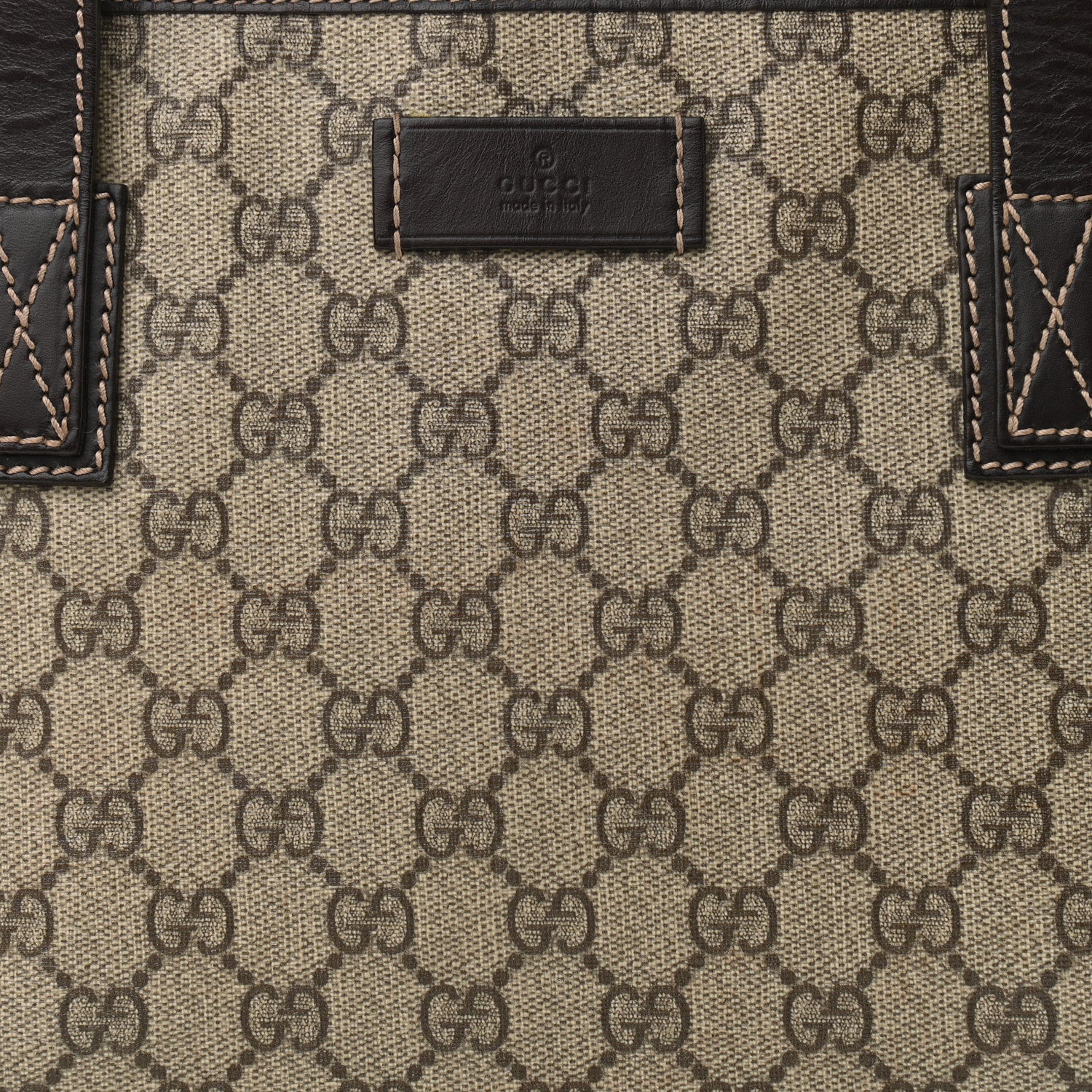 Gucci GG Supreme Monogram Small Joy Tote Dark Brown 8 of 10