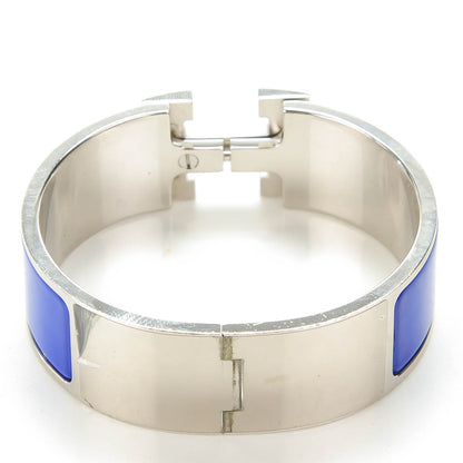 Hermes Enamel Wide Clic Clac H Bracelet PM Bleu Electrique 3 of 6