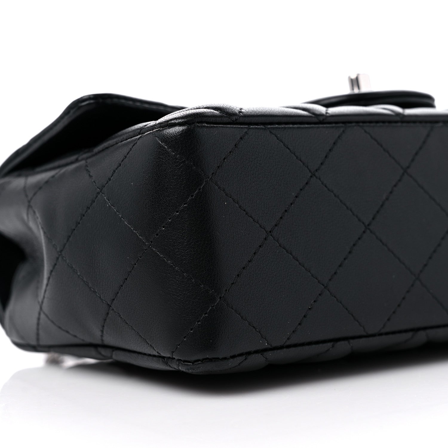 Chanel Lambskin Quilted Mini Rectangular Flap Black 8 of 10