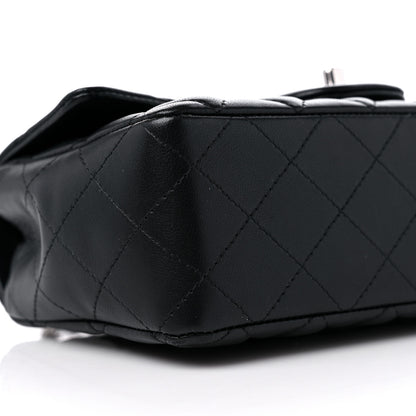 Chanel Lambskin Quilted Mini Rectangular Flap Black 8 of 10
