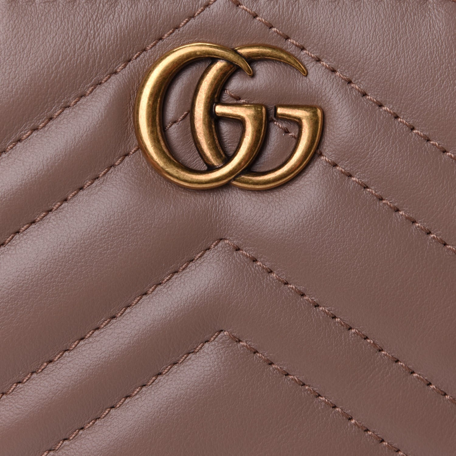 Gucci Calfskin Matelasse GG Marmont Wrist Wallet Porcelain Rose 8 of 9