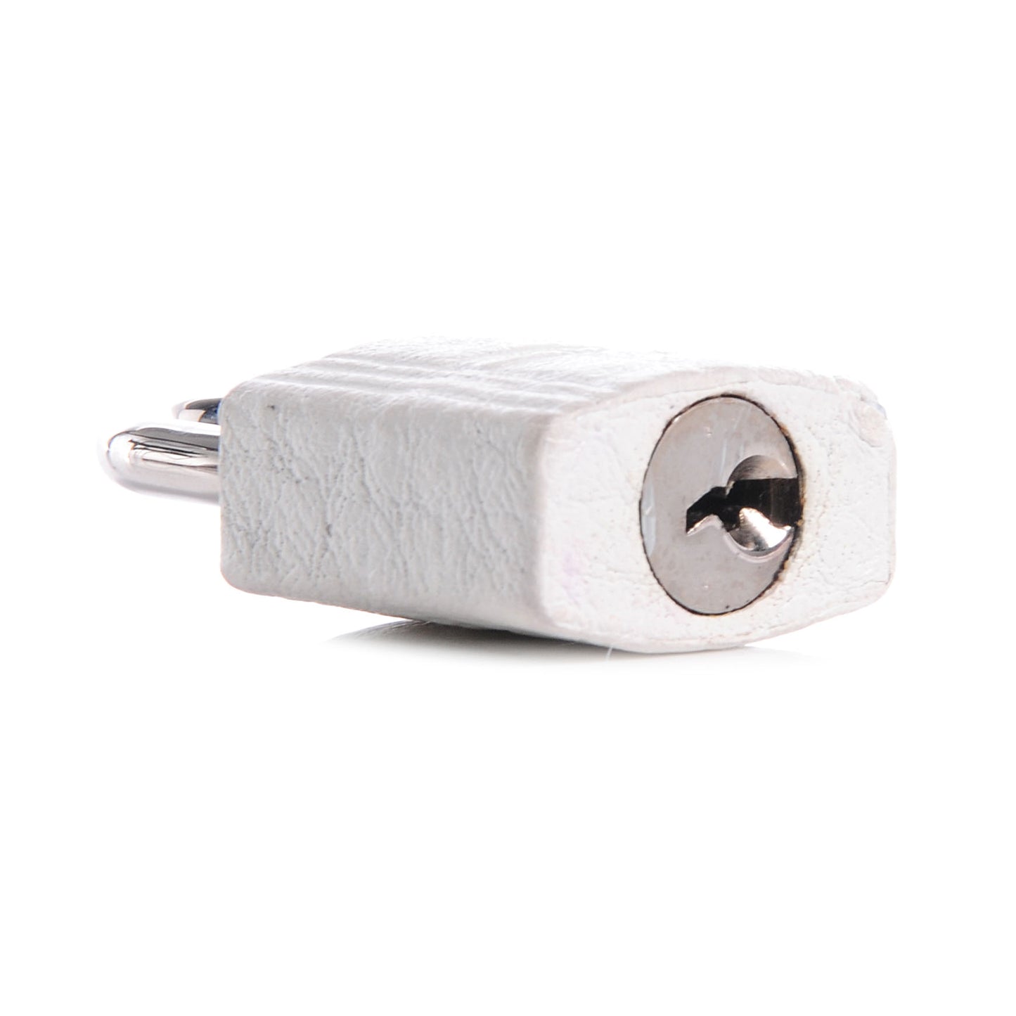 Taurillon Clemence Clochette Lock and Key White