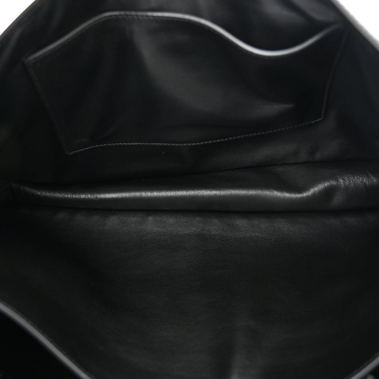 Calfskin Large Soft Sound Shoulder Bag Black
