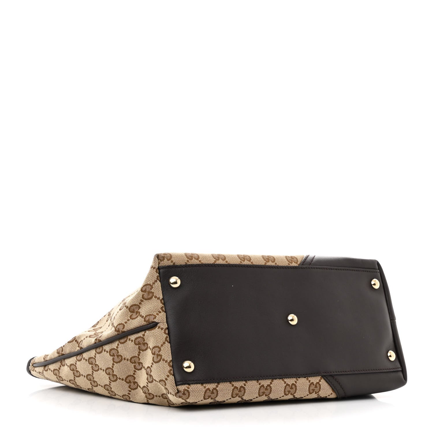 Gucci Monogram Medium New Britt Tote Brown 4 of 10