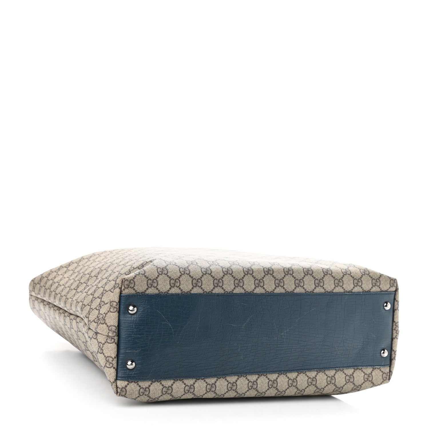 Gucci GG Plus Monogram Flat Vertical Tote Blue 4 of 14