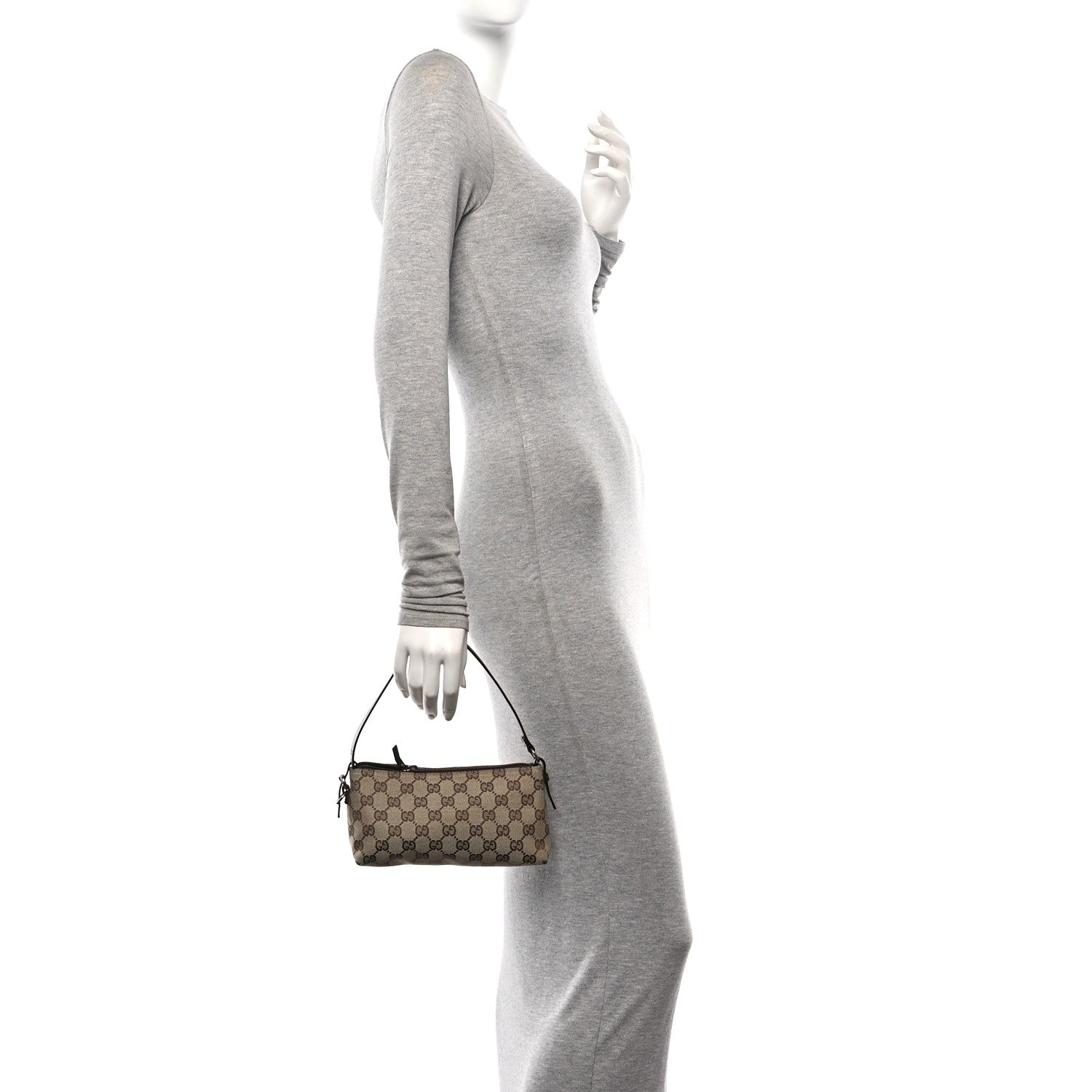 Gucci Monogram Small Pochette Brown 2 of 12