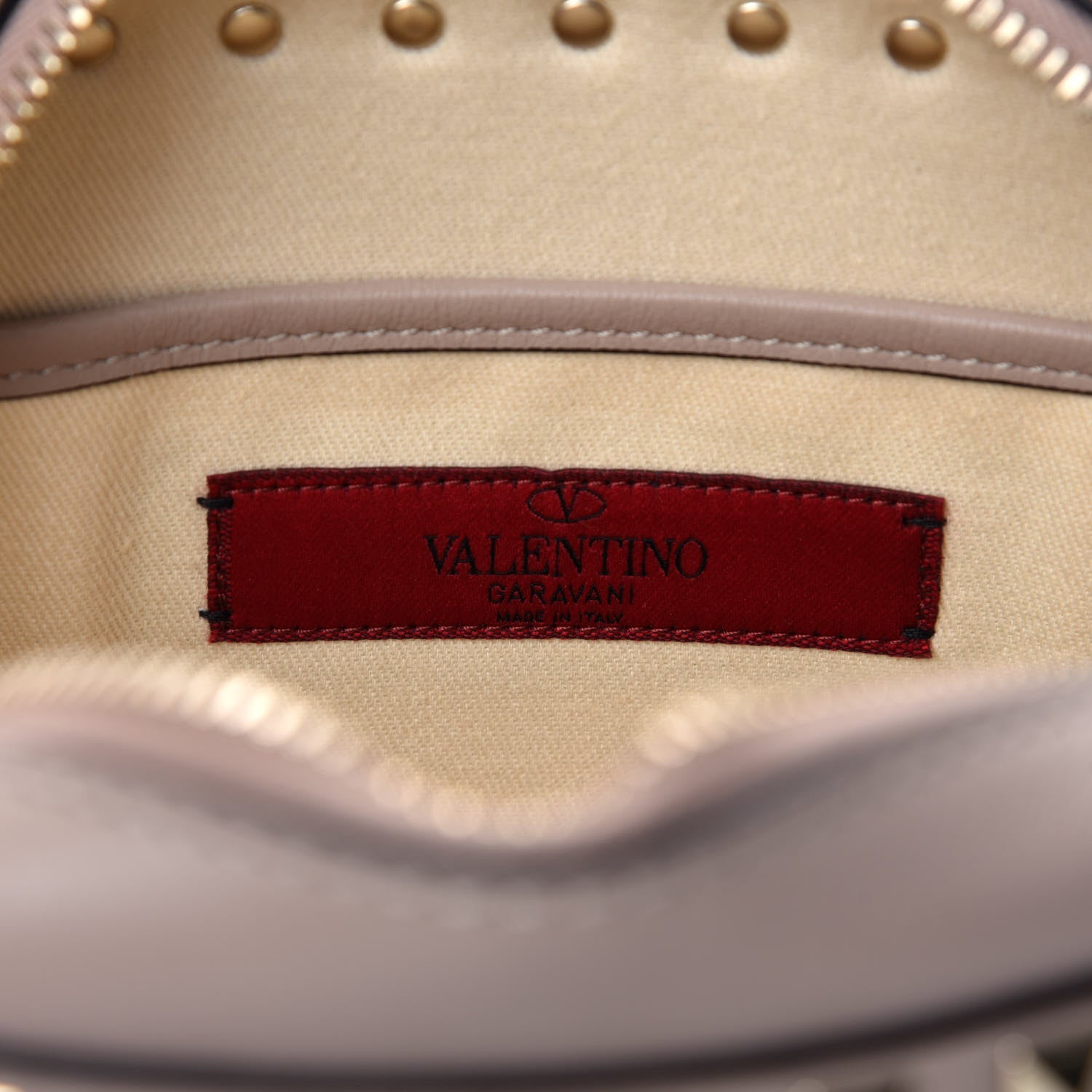 Valentino Garavani Calfskin Rockstud Camera Crossbody Bag Poudre 8 of 9