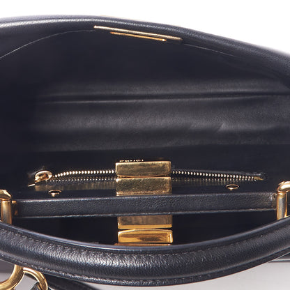 Fendi Nappa Mini Peekaboo Iconic Satchel Black 8 of 10