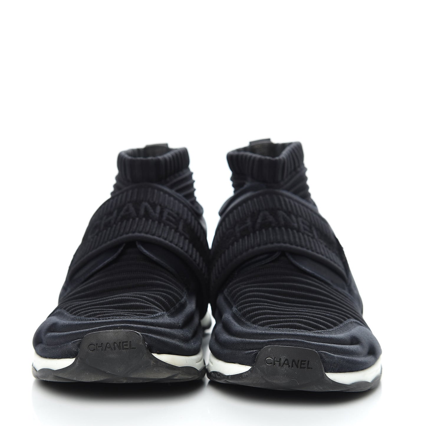 Stretch Fabric CC Sneakers 40 Black