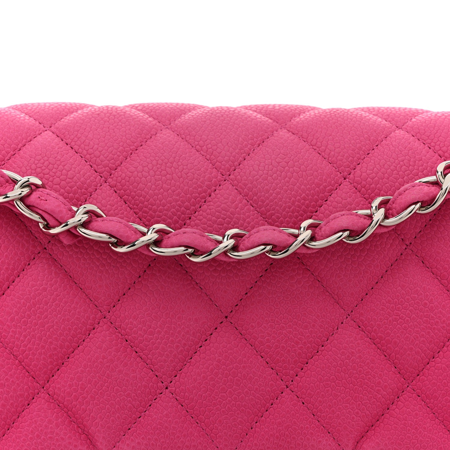 Chanel Iridescent Caviar Quilted Jumbo Double Flap Pink 15 of 19