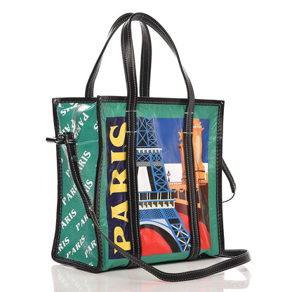 Balenciaga Agneau Arena Paris Print S Bazar Shopper Tote 2 of 9