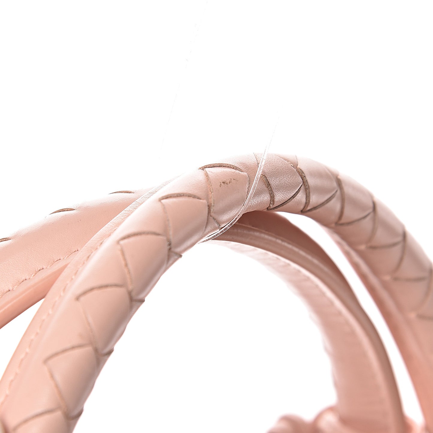 Nappa Intrecciato Medium Roma Tote Flamingo