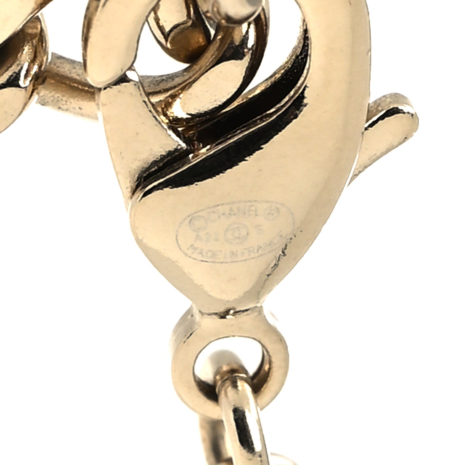 Chanel Resin Crystal CC No 5 Perfume Bottle Necklace 5 of 5