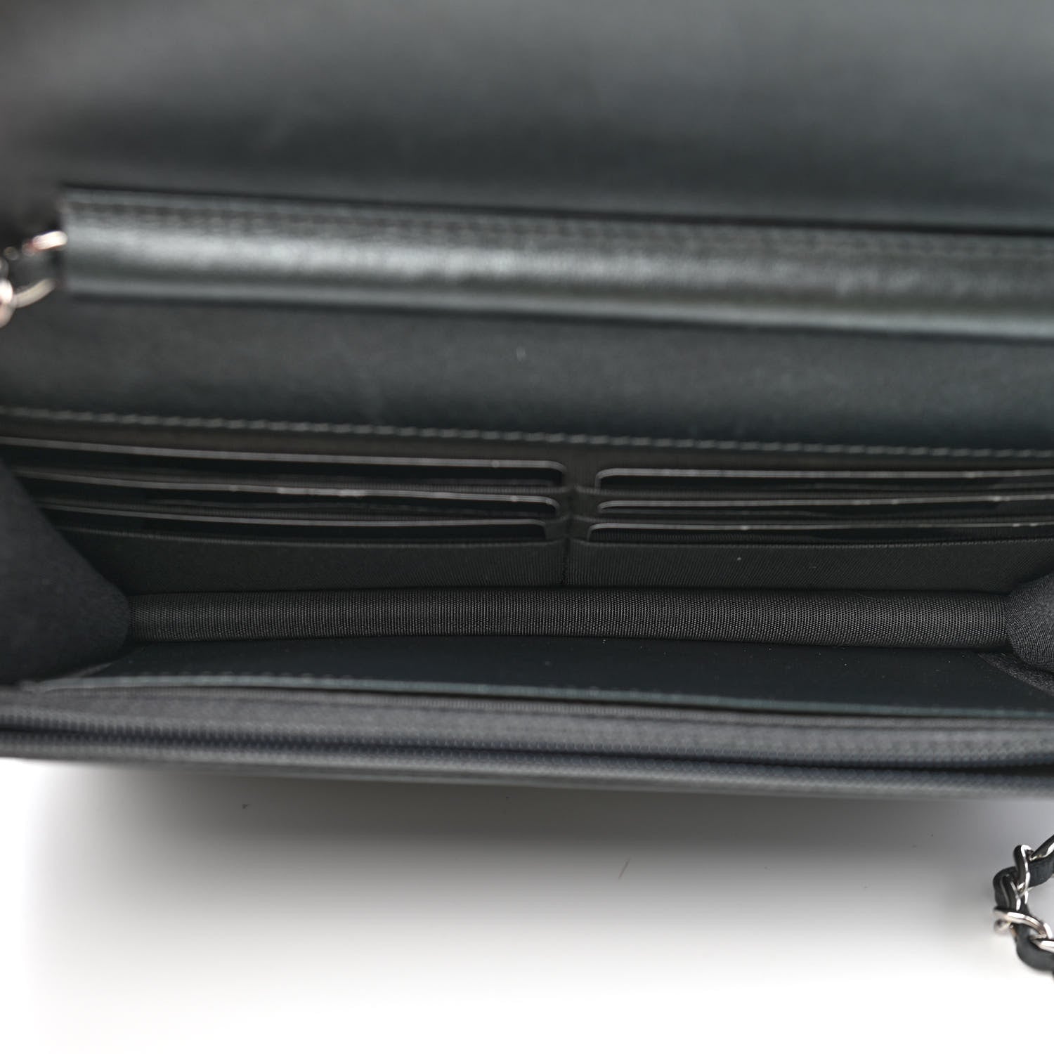 Chanel Caviar Quilted Vintage Mademoiselle Wallet On Chain WOC Black 5 of 9