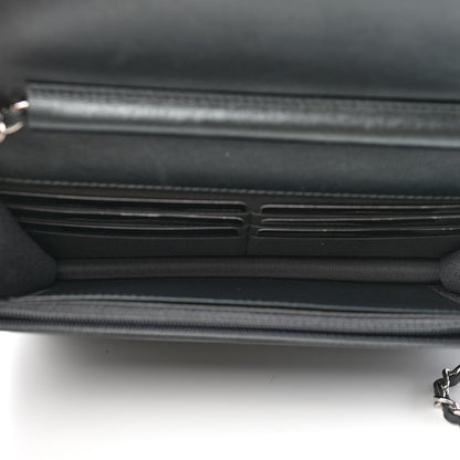 Chanel Caviar Quilted Vintage Mademoiselle Wallet On Chain WOC Black 5 of 9