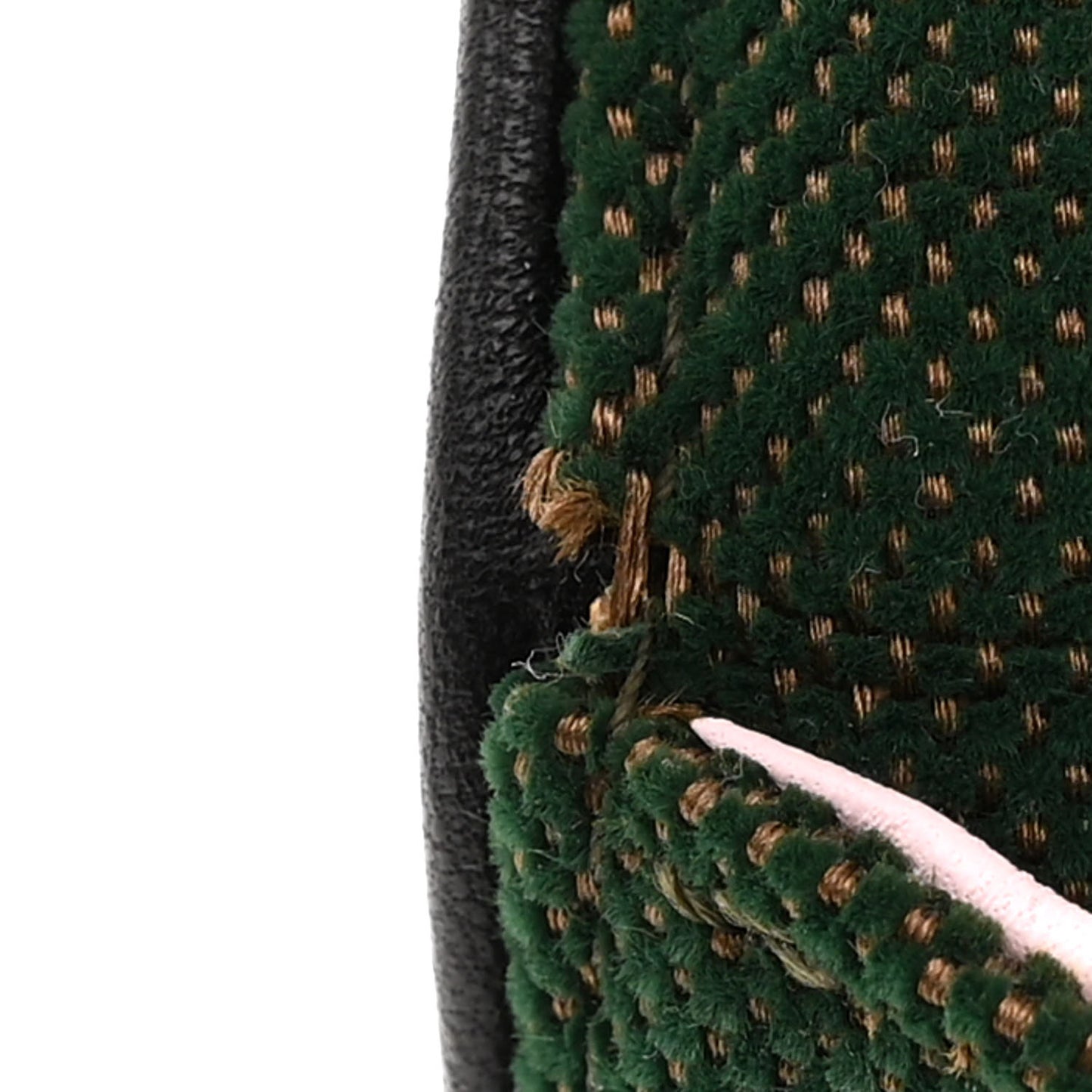 Velvet Monogram Diorama Satchel Green