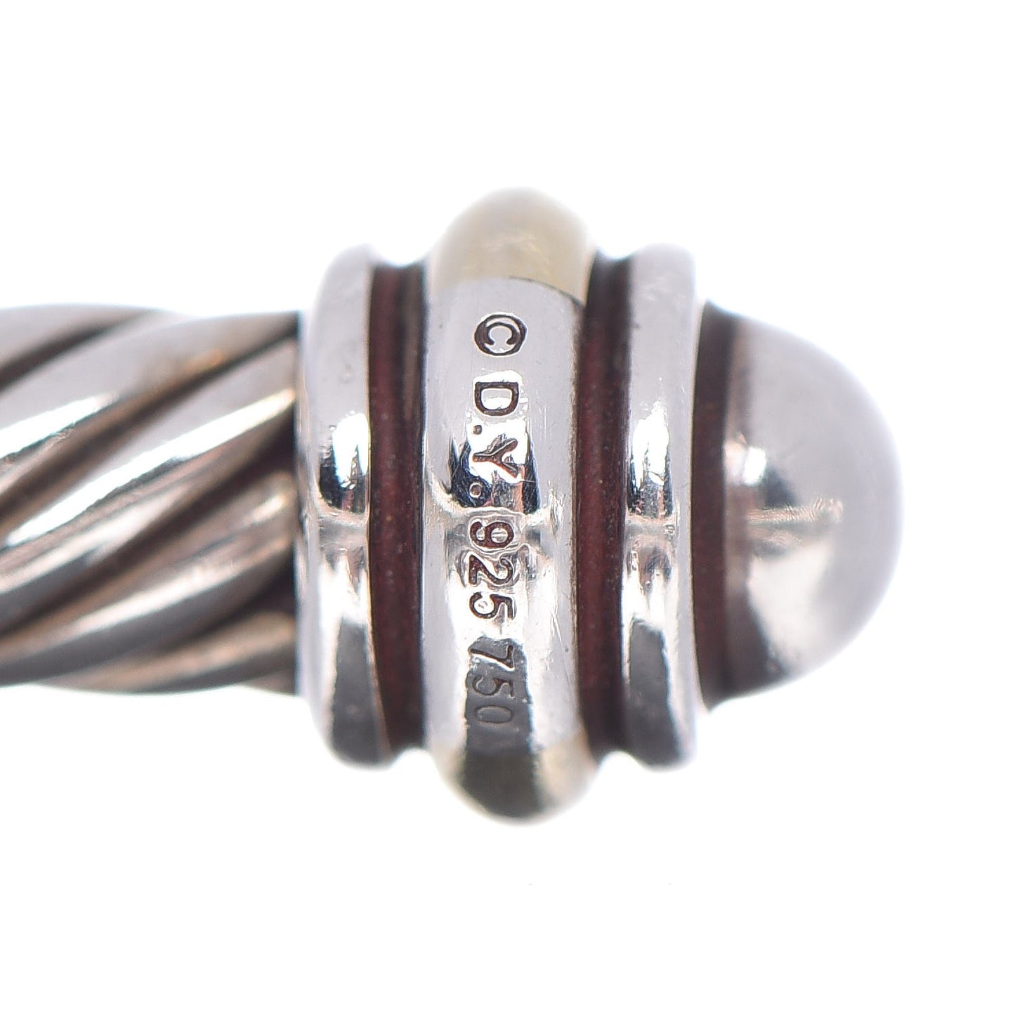 Sterling Silver 18K Yellow Gold 4mm Cable Classics Bracelet