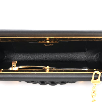 Tom Ford Satin Small Chain Clutch Bag Black 5 of 11